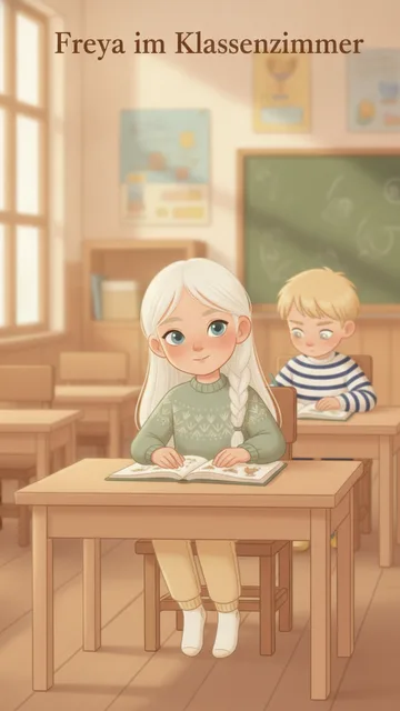 Freya im Klassenzimmer