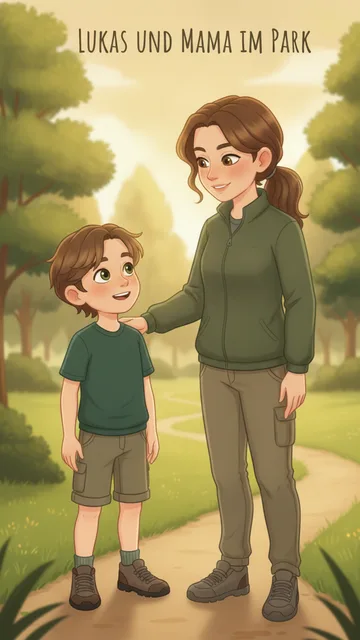 Lukas und Mama im Park