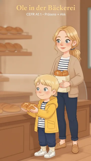 Ole in der Bäckerei